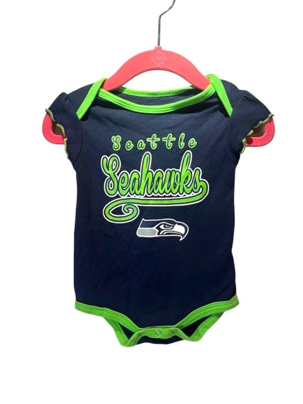 NFL Seattle Seahawks Baby Girl’s Football Romper One Piece Bodysuit 3-6 Months